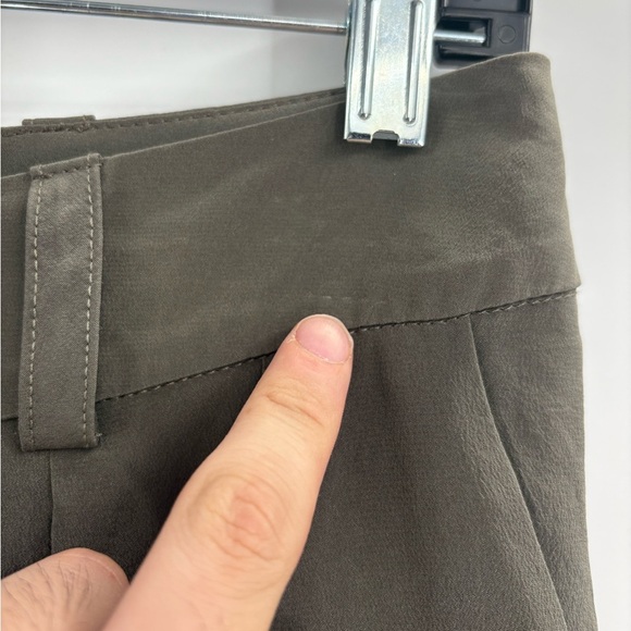 Stone cold fox trousers 100% silk green harem cropped work pants size xs/small - Picture 5 of 16